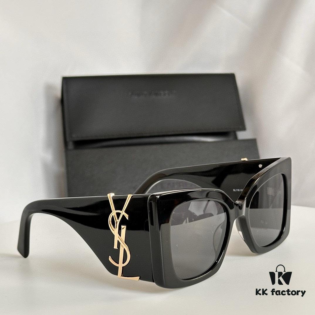 Factory Price No Nose Pad Version In Stock Ready to Ship Saint Laurent SL M119F Sunglasses Asian Fit