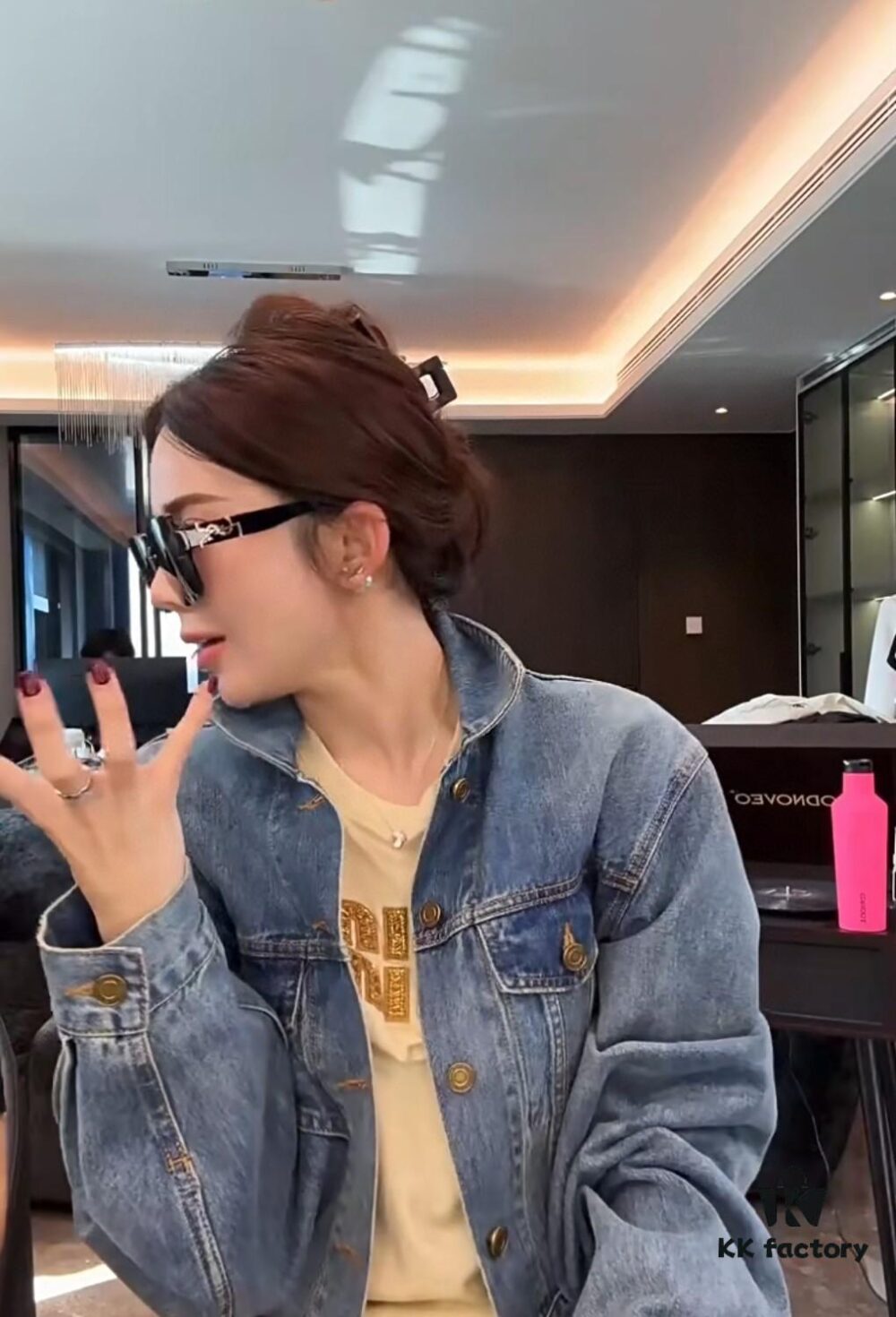 YSL Saint Laurent [SAINT LAURENT Queen Sunglasses] 2024 New Lightweight Luxury Versatile Square Frame Sunglasses for Women, Unisex Trendy Sun Glasses