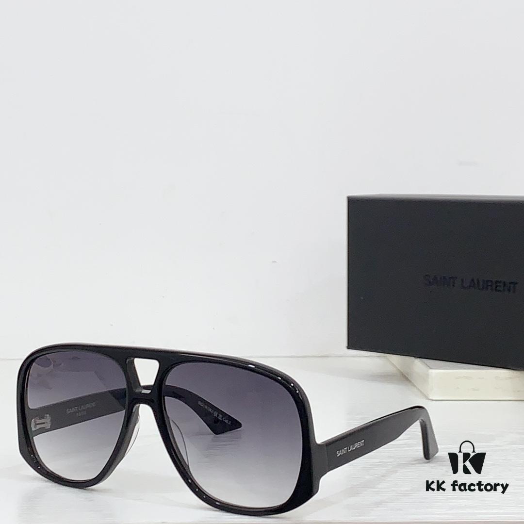 SAINT LAURENT SL 652 SOLACE Double Bridge Sunglasses with Low Temple Design