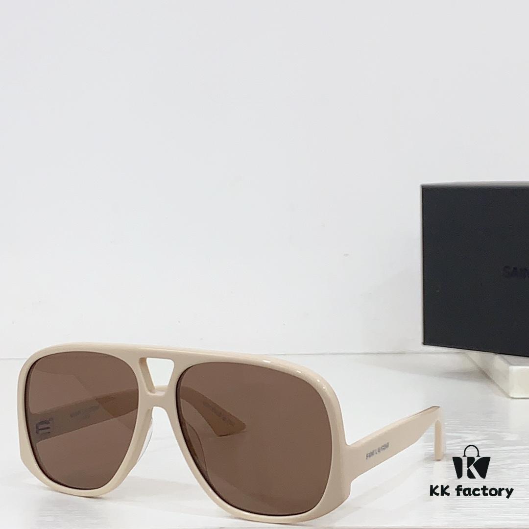 SAINT LAURENT SL 652 SOLACE Double Bridge Sunglasses with Low Temple Design