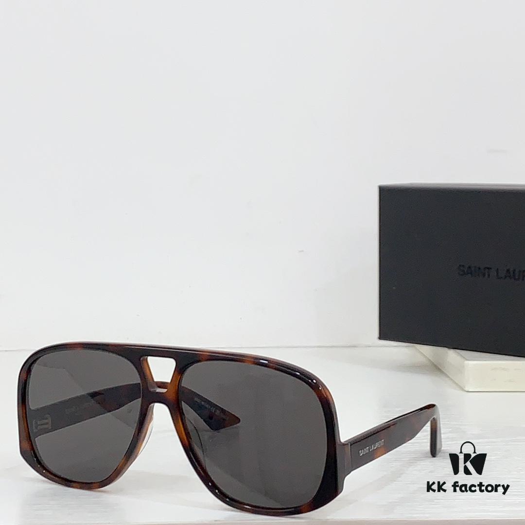 SAINT LAURENT SL 652 SOLACE Double Bridge Sunglasses with Low Temple Design