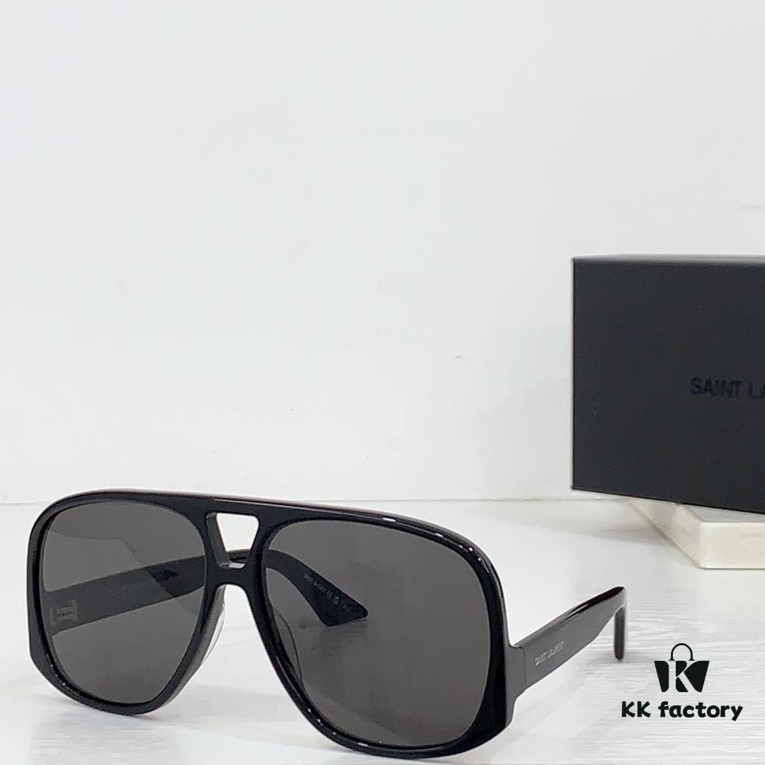 SAINT LAURENT SL 652 SOLACE Double Bridge Sunglasses with Low Temple Design