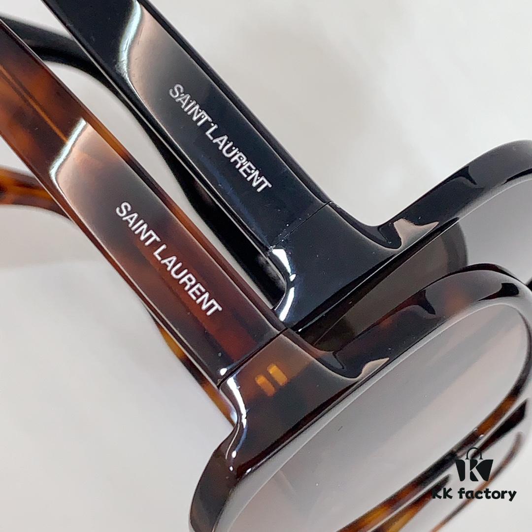 SAINT LAURENT SL 652 SOLACE Double Bridge Sunglasses with Low Temple Design