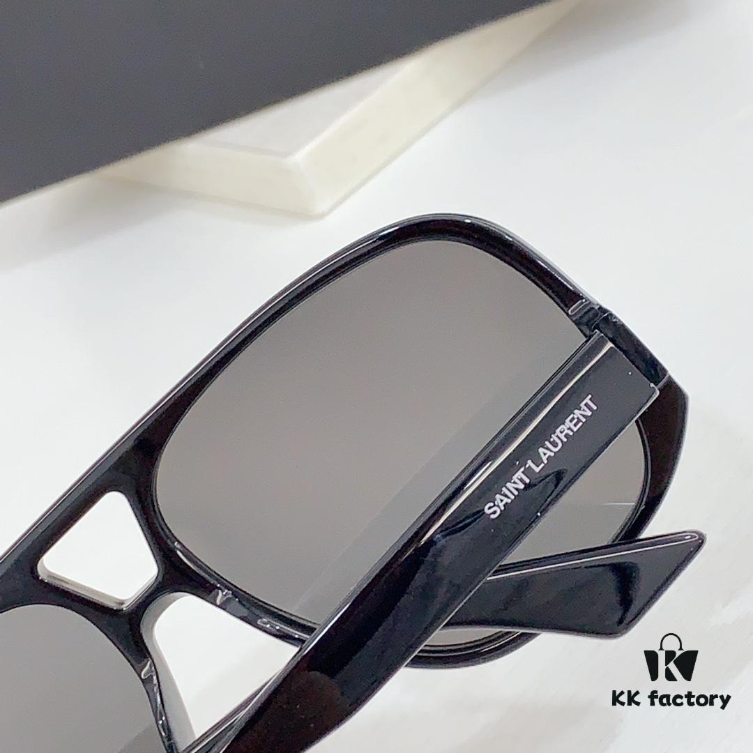 SAINT LAURENT SL 652 SOLACE Double Bridge Sunglasses with Low Temple Design