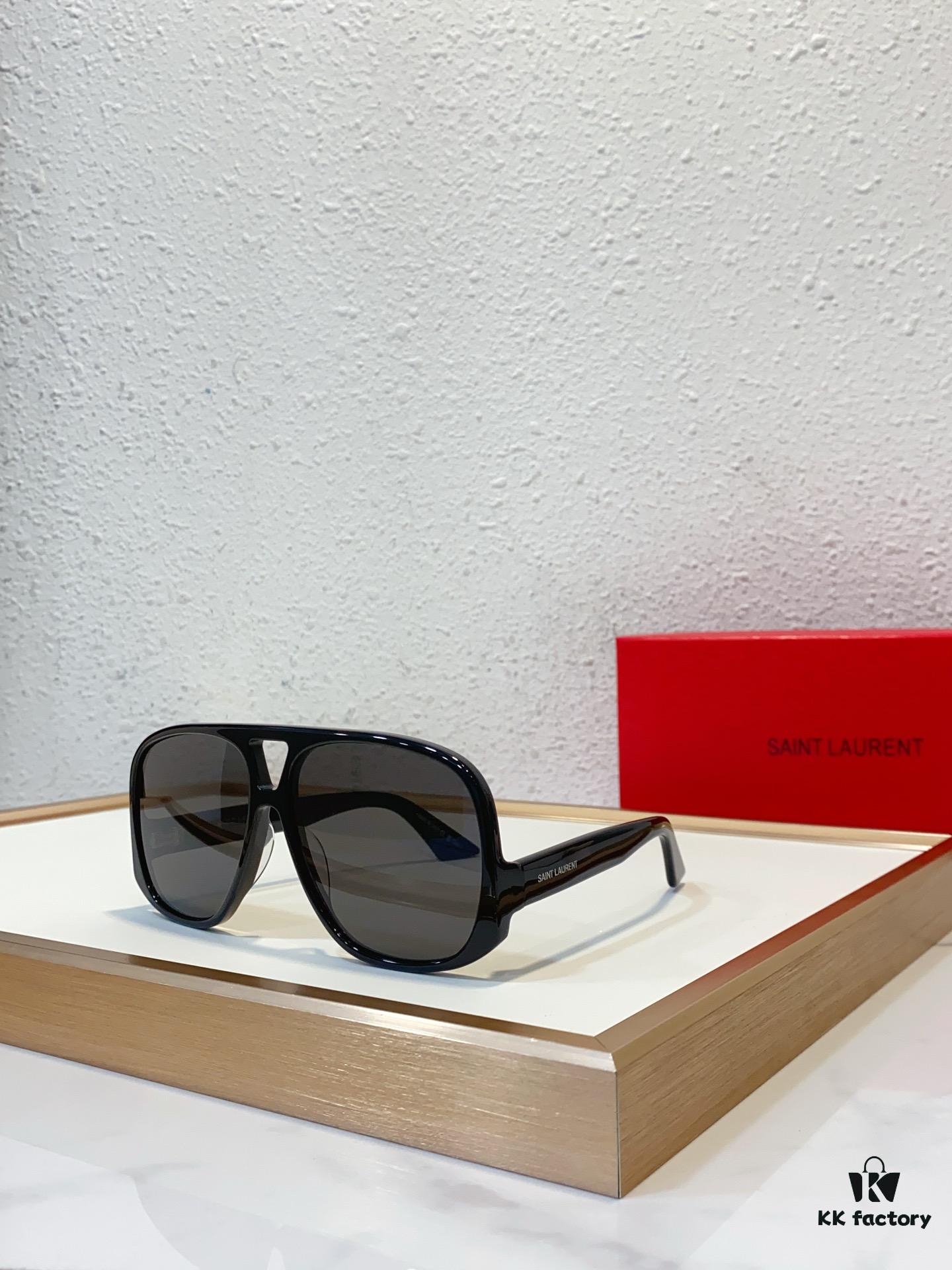 SAINT LAURENT SL 652 SOLACE Double Bridge Sunglasses with Low Temple Design