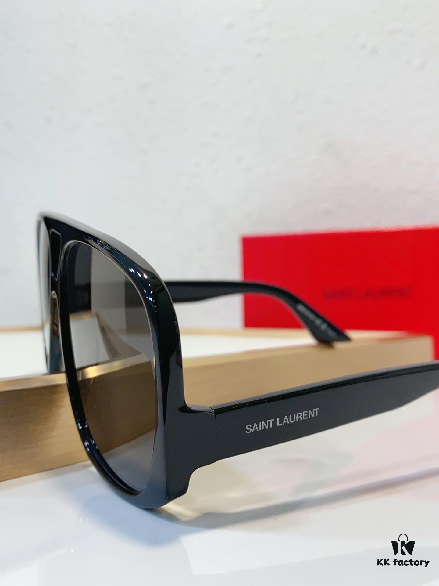 SAINT LAURENT SL 652 SOLACE Double Bridge Sunglasses with Low Temple Design