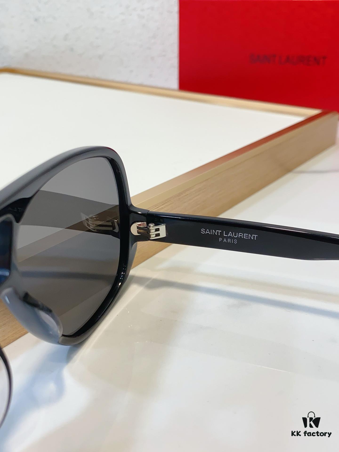 SAINT LAURENT SL 652 SOLACE Double Bridge Sunglasses with Low Temple Design