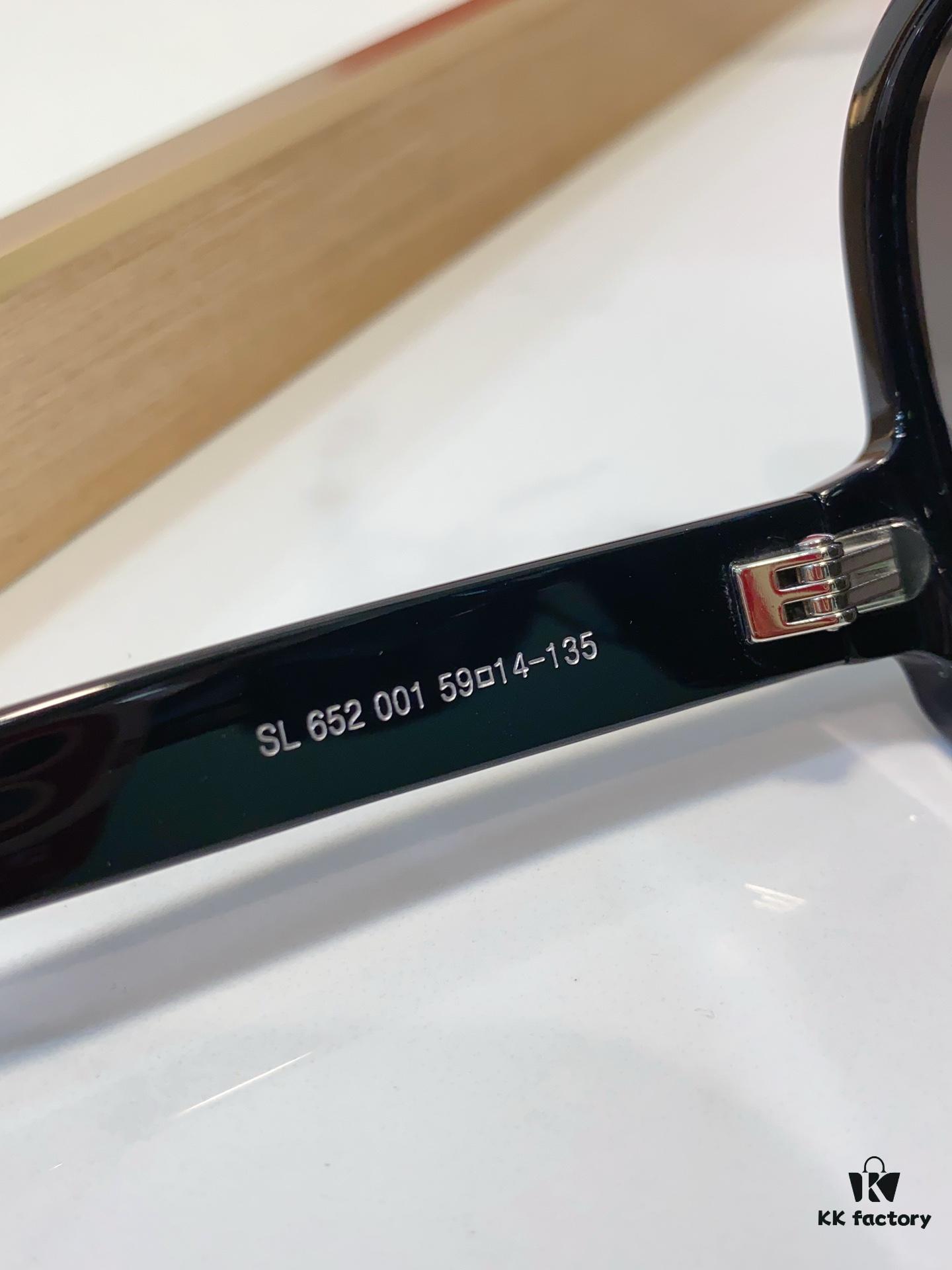 SAINT LAURENT SL 652 SOLACE Double Bridge Sunglasses with Low Temple Design