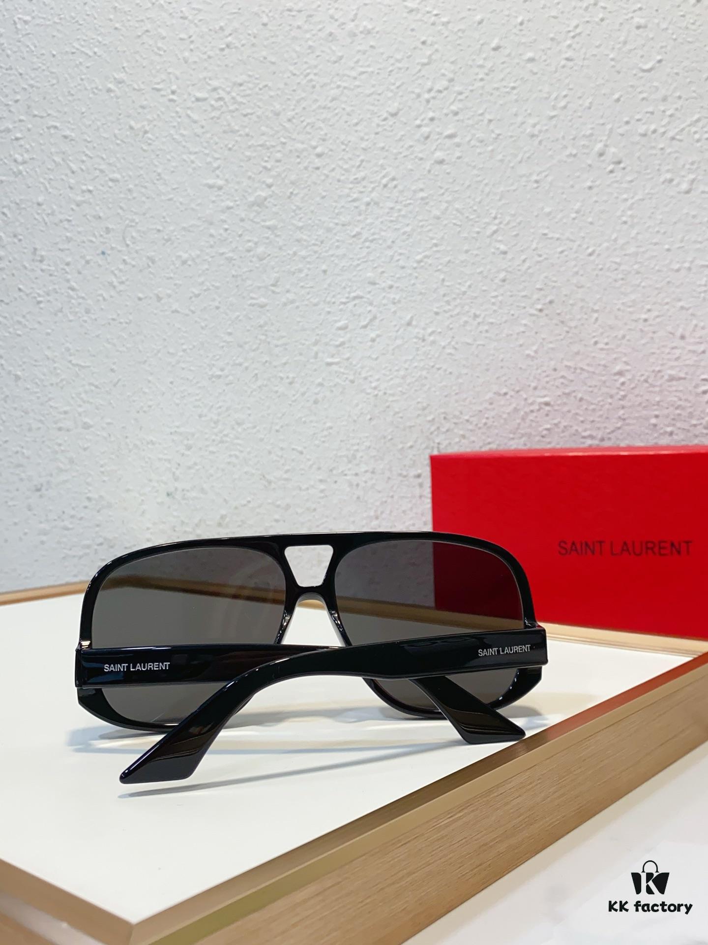 SAINT LAURENT SL 652 SOLACE Double Bridge Sunglasses with Low Temple Design