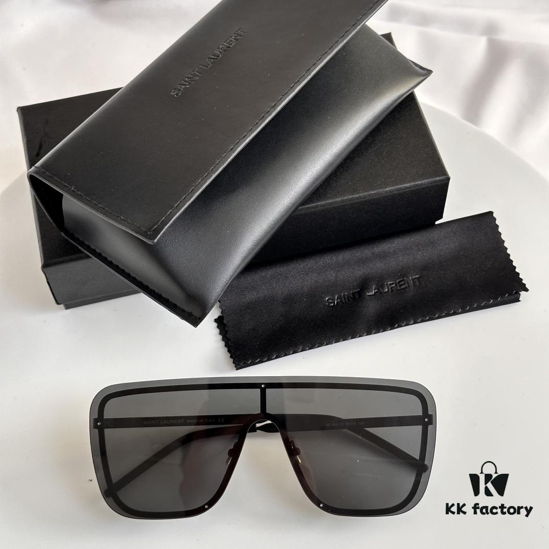 In Stock, Factory Direct Sale. Online Hit Summer Sunglasses🕶️ Recommendation SL364 MASK SAINT LAURENT Runway Style Frameless Design with Metal Frame Unbelievably Cool, Futuristic Full-Point Sunglasses