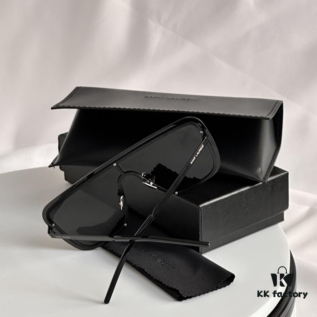 In Stock, Factory Direct Sale. Online Hit Summer Sunglasses🕶️ Recommendation SL364 MASK SAINT LAURENT Runway Style Frameless Design with Metal Frame Unbelievably Cool, Futuristic Full-Point Sunglasses