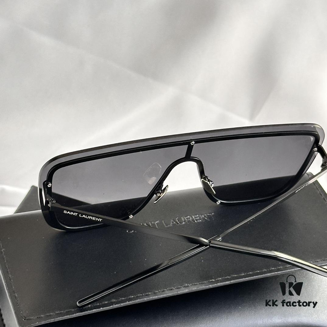 In Stock, Factory Direct Sale. Online Hit Summer Sunglasses🕶️ Recommendation SL364 MASK SAINT LAURENT Runway Style Frameless Design with Metal Frame Unbelievably Cool, Futuristic Full-Point Sunglasses