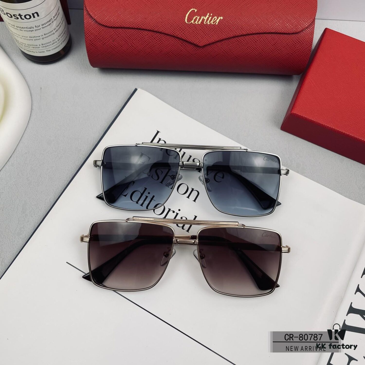 French Cartier - Cartier | Polarized Sunglasses with Polylens Resin Lenses and Lightweight Metal Frame