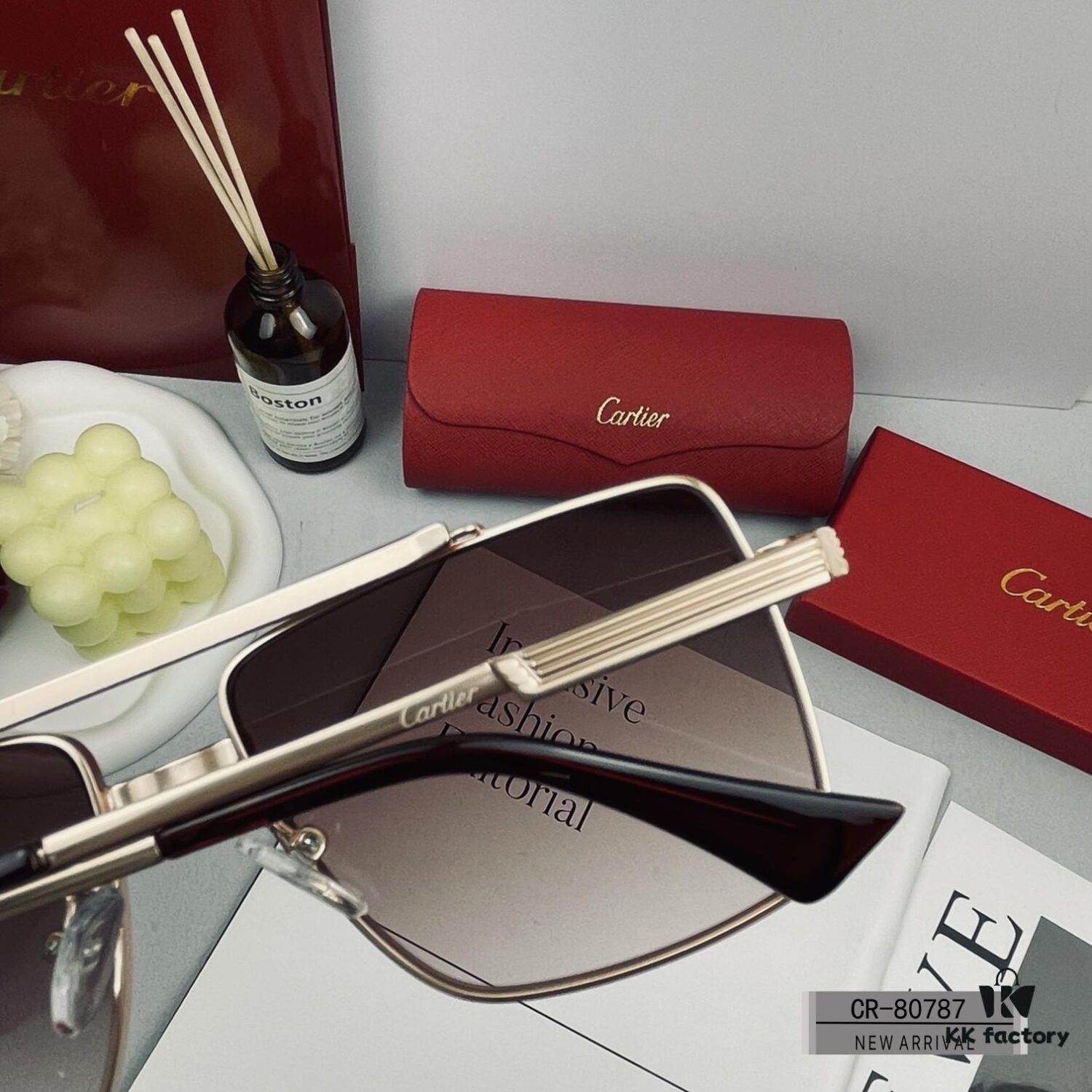 French Cartier - Cartier | Polarized Sunglasses with Polylens Resin Lenses and Lightweight Metal Frame