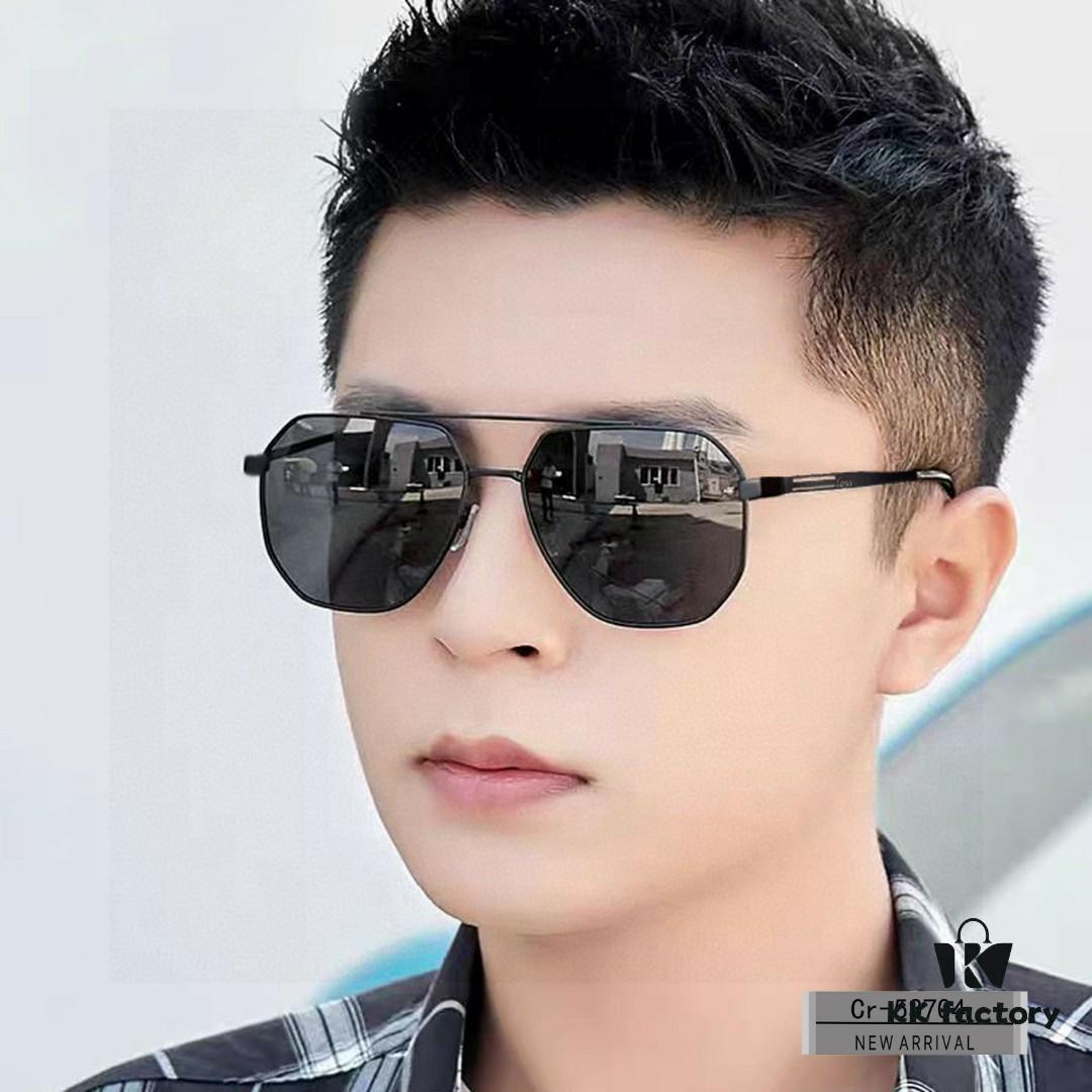 Cartier France - Men's Sunglasses with Polarized Lenses, Lightweight Metal Frame, Fashionable and Luxurious Design for Driving and Travel