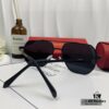 Cartier France - Men's Sunglasses with Polarized Lenses, Lightweight Metal Frame, Fashionable and Luxurious Design for Driving and Travel