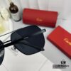 Cartier France - Men's Sunglasses with Polarized Lenses, Lightweight Metal Frame, Fashionable and Luxurious Design for Driving and Travel