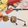 Cartier New Fashion Pilot Sunglasses with Metallic Double Bridge, High-End Sunglass Frame for Men, Polarized 2024 Eyewear