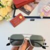 Cartier New Fashion Pilot Sunglasses with Metallic Double Bridge, High-End Sunglass Frame for Men, Polarized 2024 Eyewear