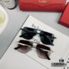 Cartier France - Unisex Sunglasses Model 80771 with Polaroid HD Resin Lenses, Lightweight Metal Frame, Size 60-13-148