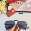 Cartier Fashionable European and American Double-Bridge Sunglasses for Men, UV Protection Anti-Sunlight Business Sunglasses for Women, Outdoor Shade Glasses, Frog-Eye Sunglasses