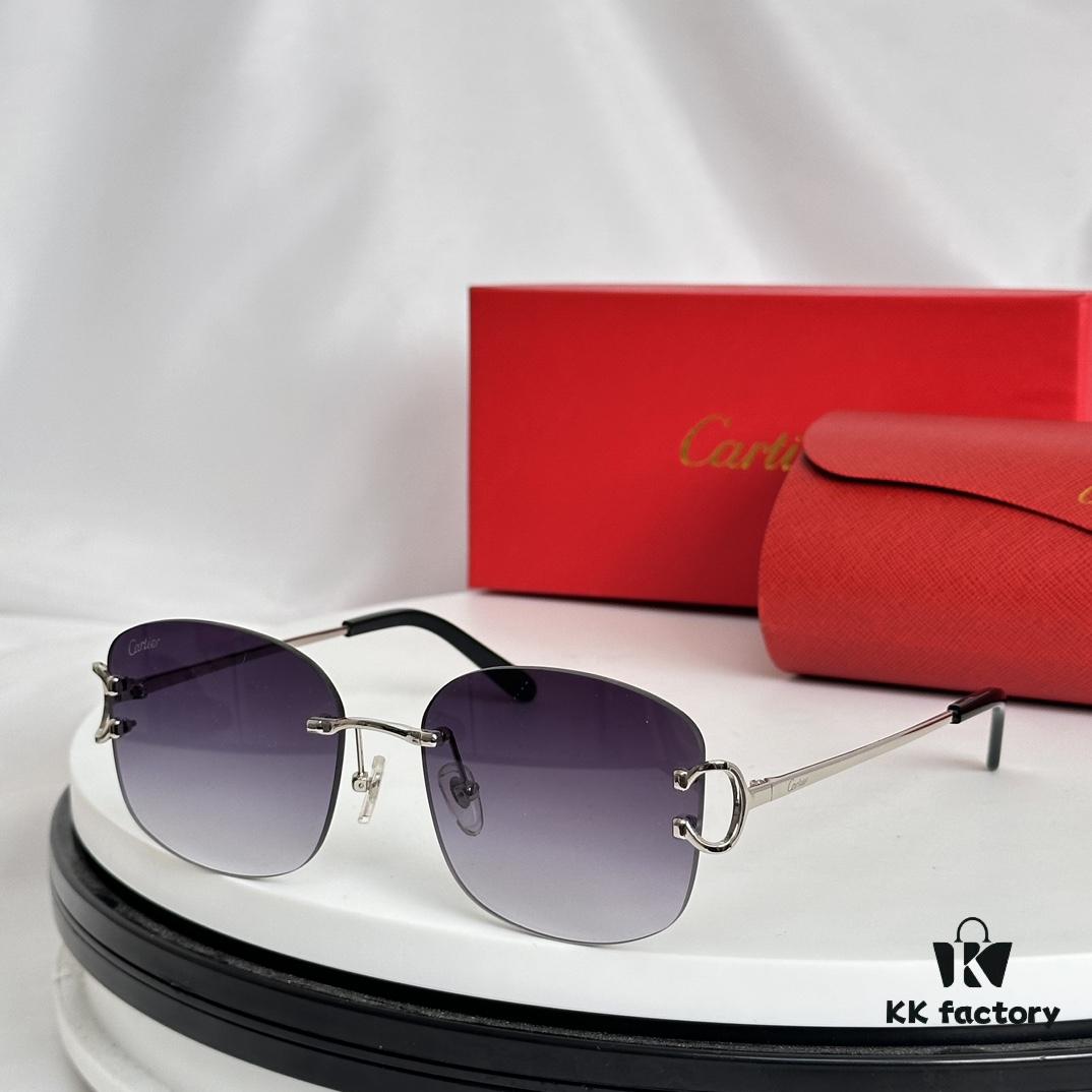 Authentic Cartier MODEL: CT0032RS SIZE: 52-19-145 Sunglasses