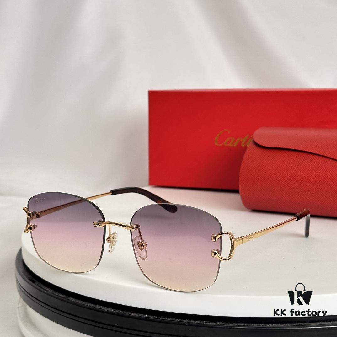 Authentic Cartier MODEL: CT0032RS SIZE: 52-19-145 Sunglasses