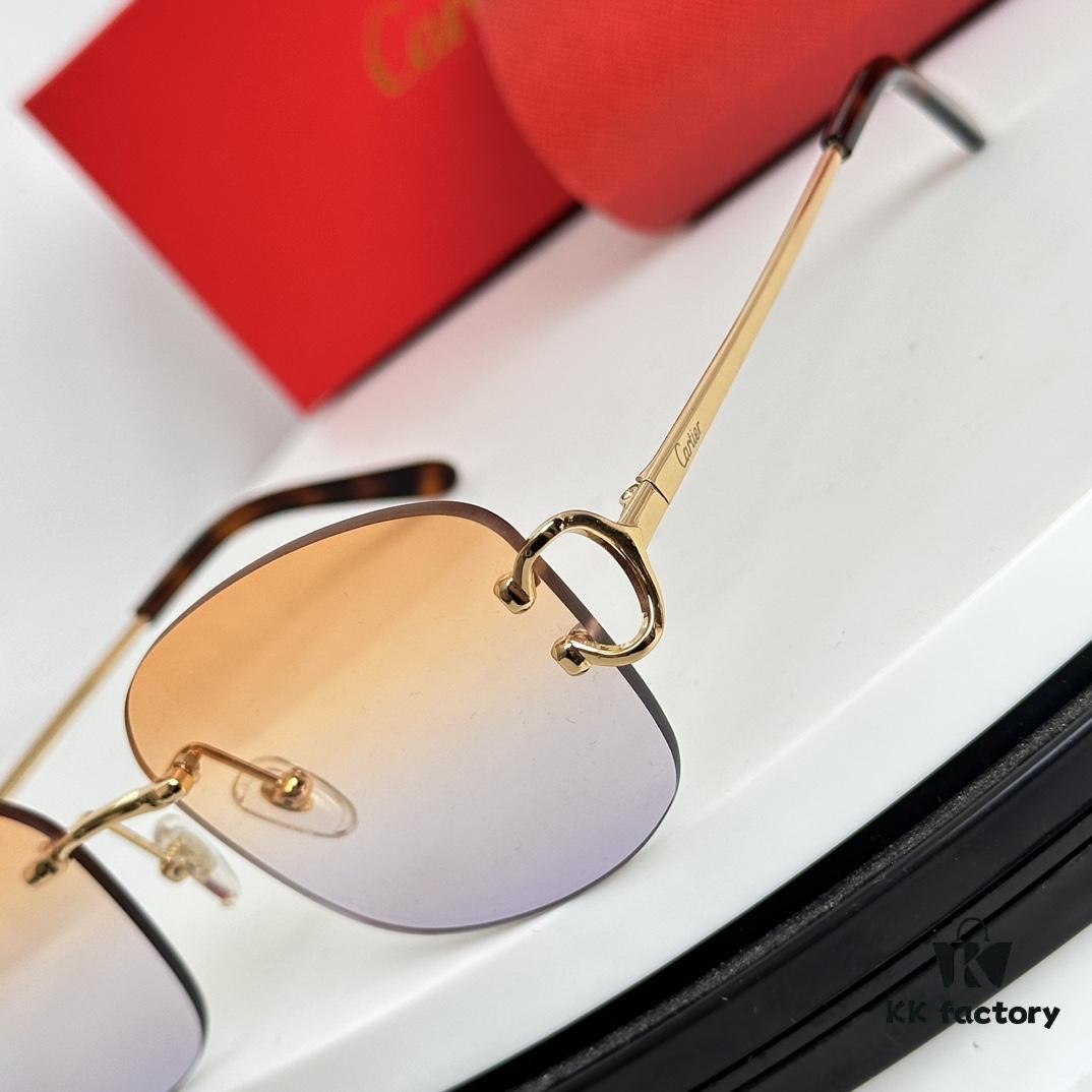 Authentic Cartier MODEL: CT0032RS SIZE: 52-19-145 Sunglasses