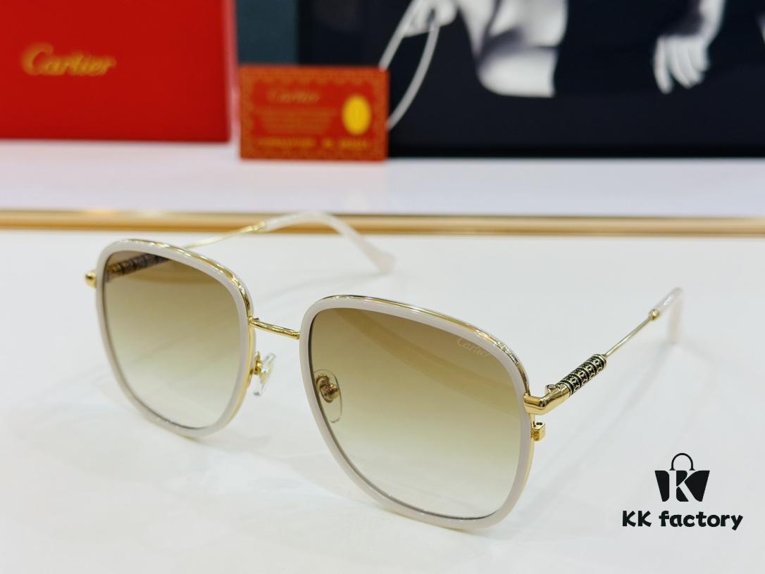 New Arrival Cartier Model: CT0382S Size: 55□19-145 High-Quality Brand Iconic Designer Sunglasses