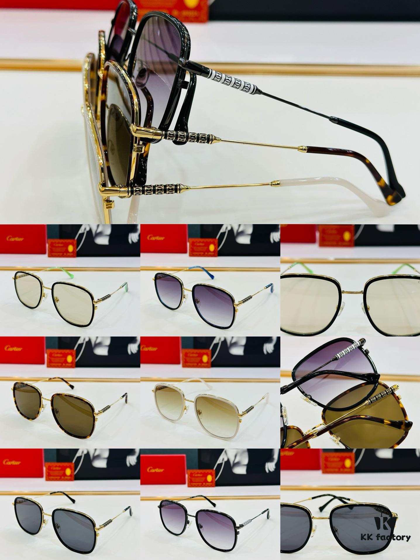 New Arrival Cartier Model: CT0382S Size: 55□19-145 High-Quality Brand Iconic Designer Sunglasses
