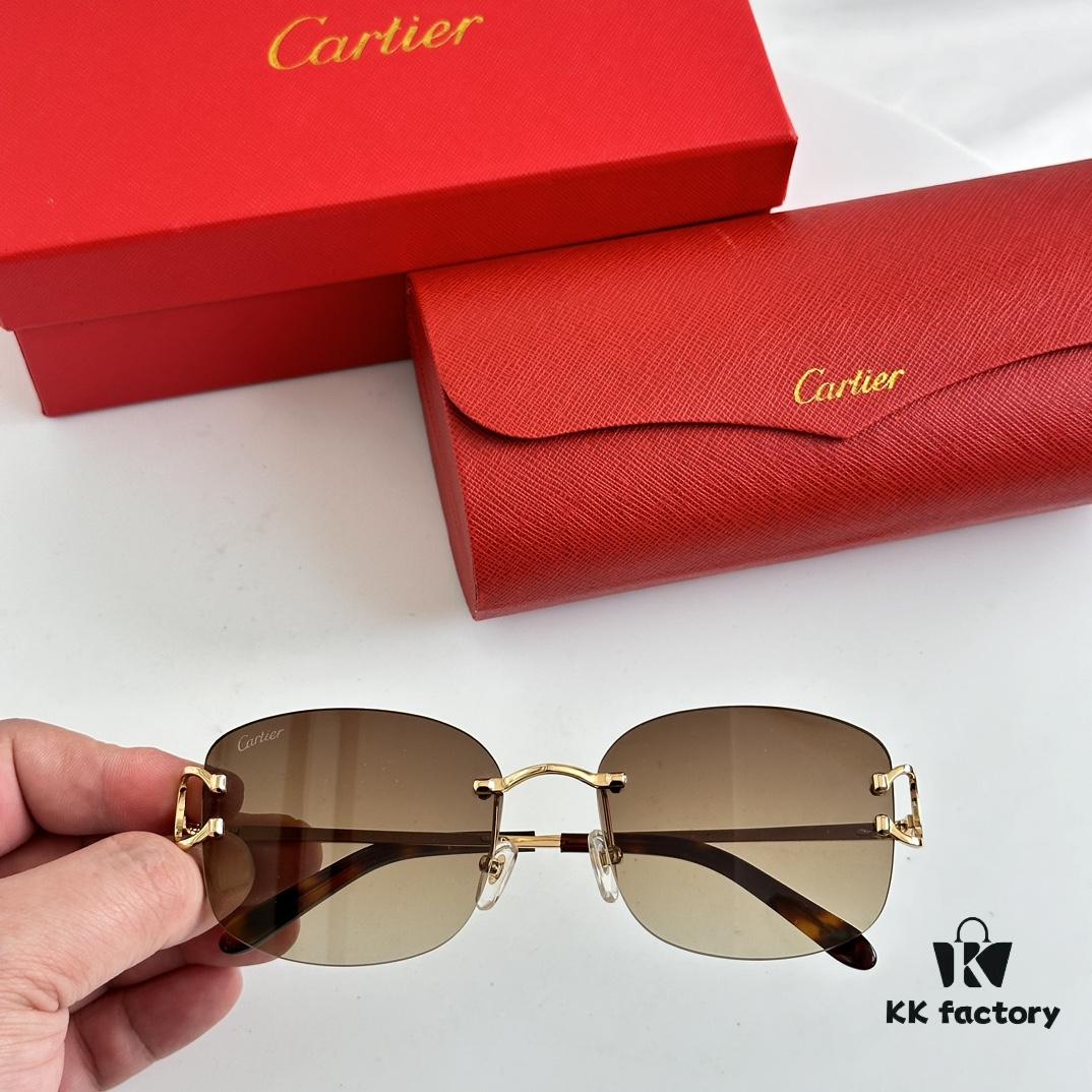 Authentic Cartier MODEL: CT0032RS SIZE: 52-19-145 Sunglasses