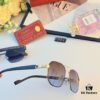 Cartier European and American style square frame double bridge sunglasses fashionable versatile sunglasses metal glasses cross-border viral bestseller