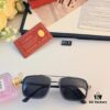Cartier New Fashion Pilot Metal Double-Bridge Sunglasses for Men with Polarized Lenses