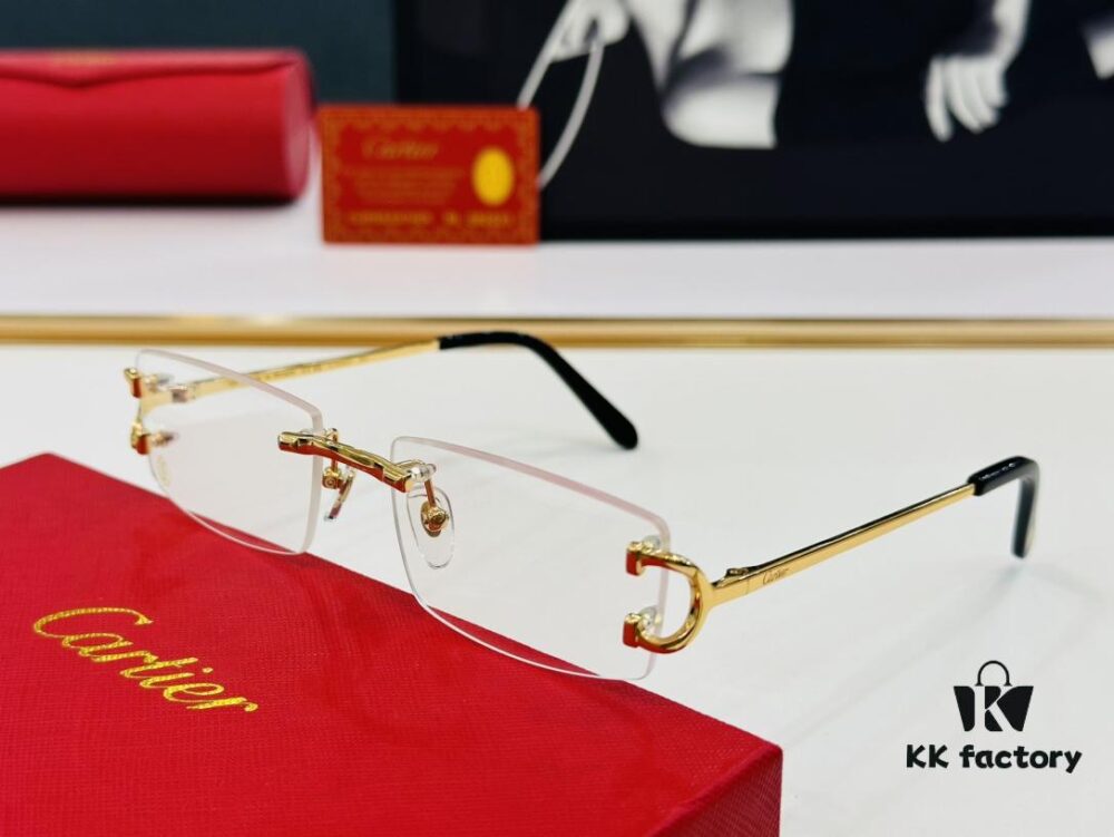 Cartier CT0092O Size: 55□18-135 Men's Sunglasses – Universal Fit, Comfortable Wear, Suitable for All Face Shapes, Can Be Fitted with Prescription Lenses