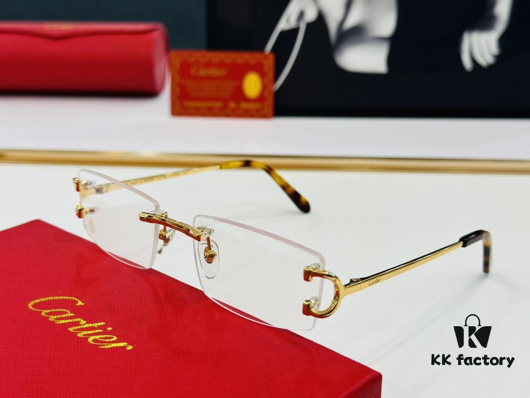 Cartier CT0092O Size: 55□18-135 Men's Sunglasses – Universal Fit, Comfortable Wear, Suitable for All Face Shapes, Can Be Fitted with Prescription Lenses