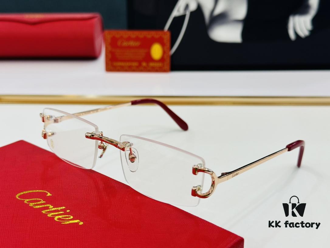 Cartier CT0092O Size: 55□18-135 Men's Sunglasses – Universal Fit, Comfortable Wear, Suitable for All Face Shapes, Can Be Fitted with Prescription Lenses