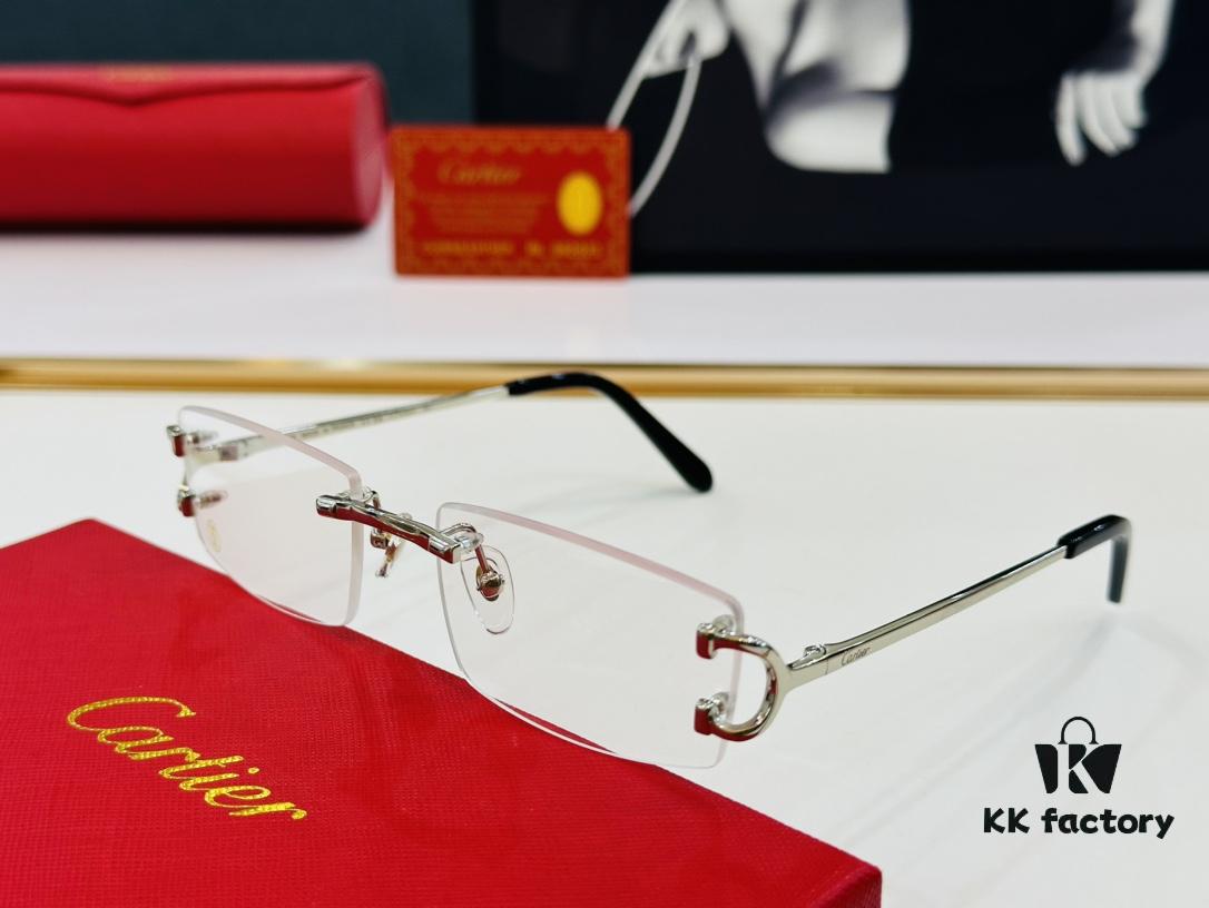 Cartier CT0092O Size: 55□18-135 Men's Sunglasses – Universal Fit, Comfortable Wear, Suitable for All Face Shapes, Can Be Fitted with Prescription Lenses