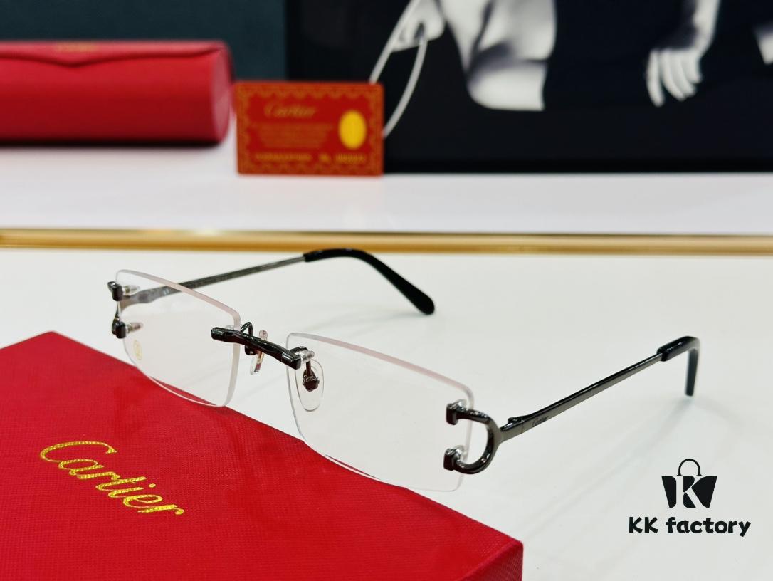 Cartier CT0092O Size: 55□18-135 Men's Sunglasses – Universal Fit, Comfortable Wear, Suitable for All Face Shapes, Can Be Fitted with Prescription Lenses