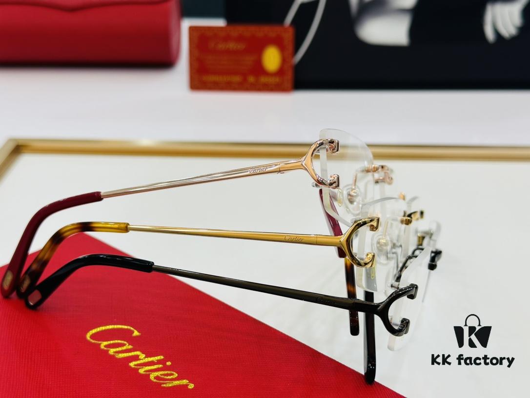 Cartier CT0092O Size: 55□18-135 Men's Sunglasses – Universal Fit, Comfortable Wear, Suitable for All Face Shapes, Can Be Fitted with Prescription Lenses