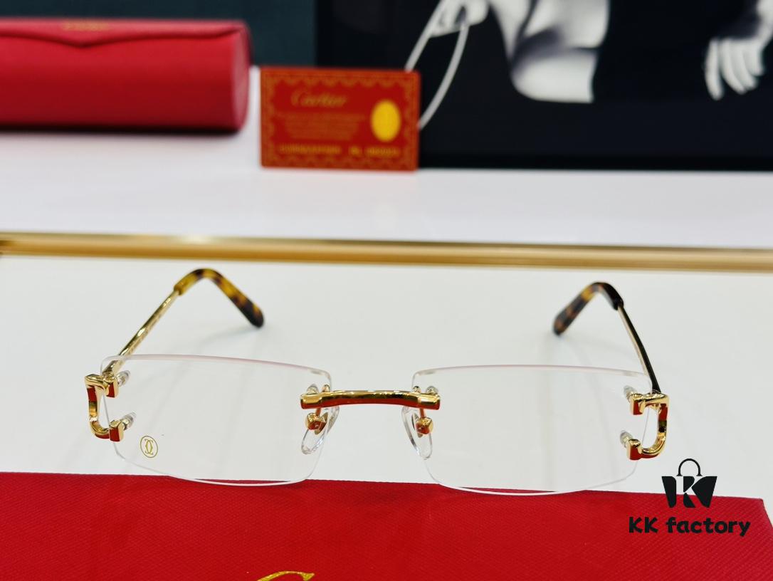 Cartier CT0092O Size: 55□18-135 Men's Sunglasses – Universal Fit, Comfortable Wear, Suitable for All Face Shapes, Can Be Fitted with Prescription Lenses