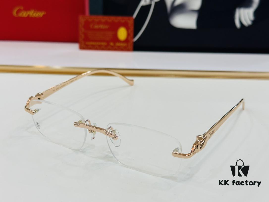 Cartier CT0061O Size: 55□18-130 Men's Sunglasses — Universal Fit, Comfortable Wear, Suitable for All Face Shapes, Can Be Fitted with Prescription Lenses