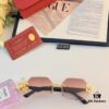 Cartier* New Style Frameless Panther Decorated Sunglasses, Retro Fashion Unisex Driving Sun Glasses