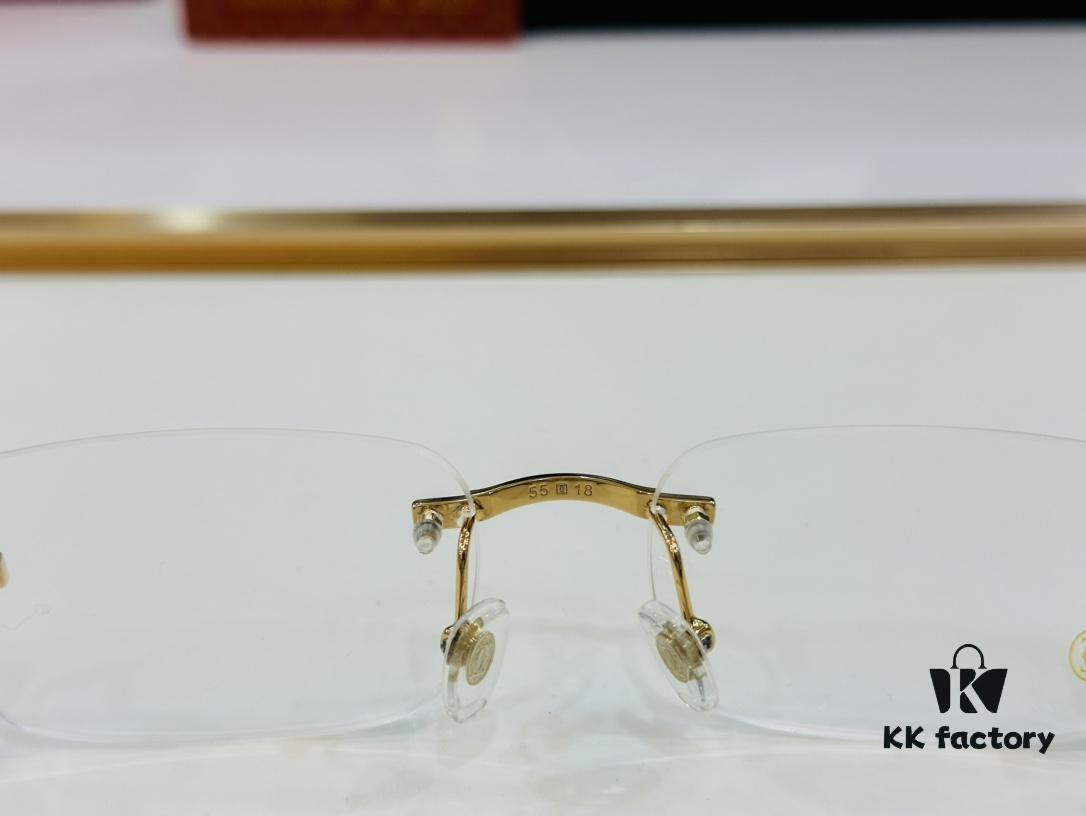 Cartier CT0582O Size: 55□18-140 Men's Sunglasses – Universal Fit, Comfortable Wear, Suitable for All Face Shapes, Can Be Fitted with Prescription Lenses