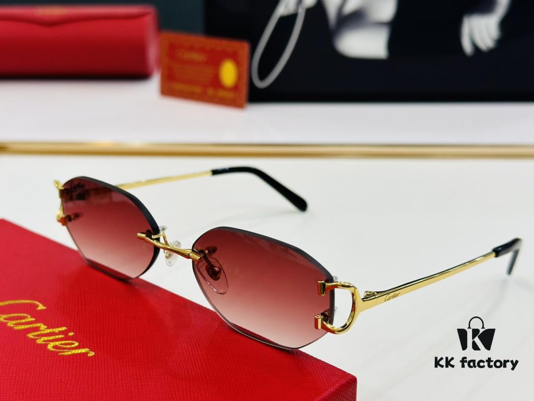 Cartier CT0029 Size: 58□19-145 Fashionable and Casual Sunglasses