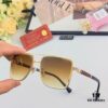 Cartier Square Metal Double-Bar Men's Sunglasses, Oversized UV Protection Fashion Trendy European and American Style Sun Glasses