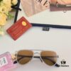 Cartier Pilot-Style Men's Double-Bridge Sunglasses, Stylish and Cool for Driving, UV Protection