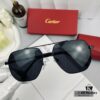 Cartier France - Polarized Sunglasses for Men with POLAROID Resin Lenses, Lightweight Metal Frame, Stylish and Comfortable, Ideal for Driving and Travel