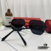Cartier France - Polarized Sunglasses for Men with POLAROID Resin Lenses, Lightweight Metal Frame, Stylish and Comfortable, Ideal for Driving and Travel