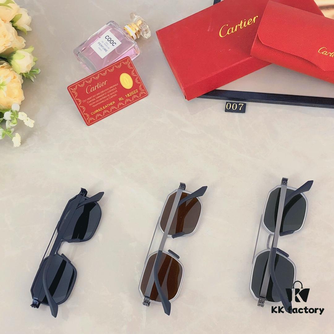 Cartier Double Bridge Sunglasses for Men, Stylish and Trendy Unisex Sun Glasses, Fashionable UV Protection Driving Eyewear