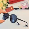 Cartier Men's New Stainless Steel Leather High-Definition Polarized Sunglasses, Pilot Metal Double-Bridge UV Protection Aviator Driving Glasses